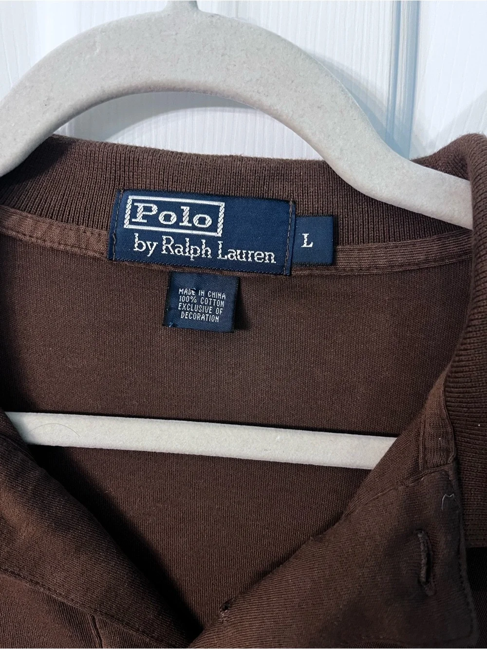 Polo Ralph Lauren Men's Brown Short-Sleeve Polo Shirt Large L